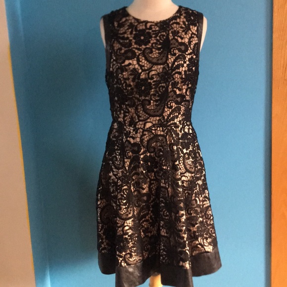 jessica simpson black lace dress
